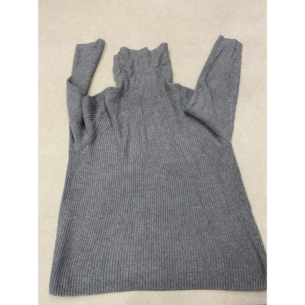 Talbots Women's Chunky Long Sleeve Cowel Neck Sweater Tunic, XL, Gray - Picture 5 of 6
